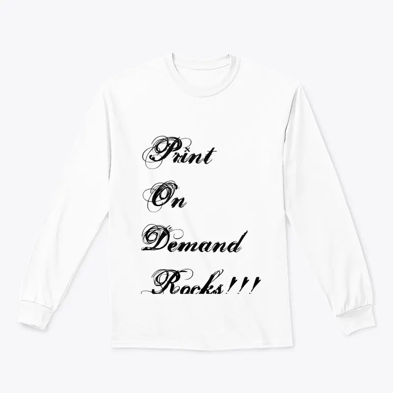 Print on demand rocks apparel