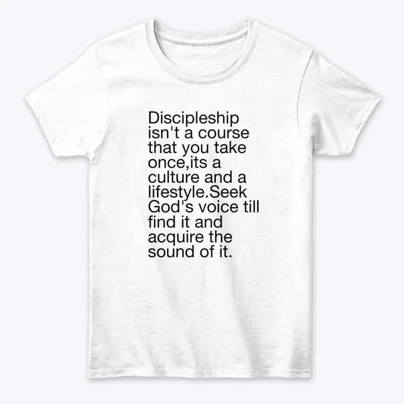 Discipleship is a lifestyle apparel