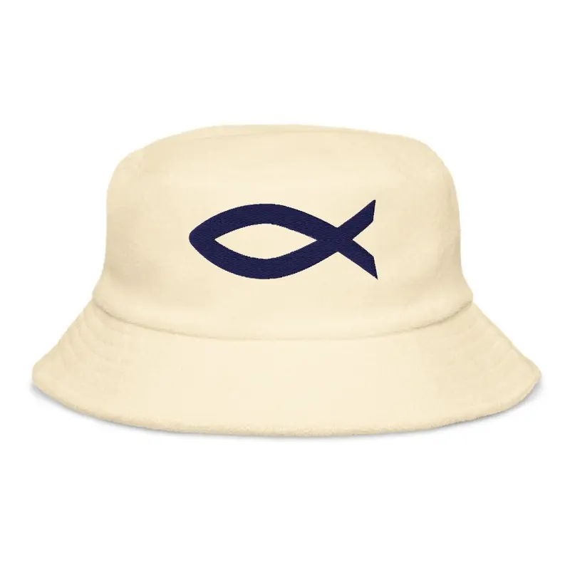 Jesus fish bucket hat